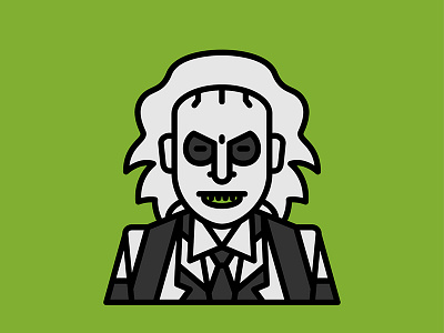 Horror Movie Characters - Beetlejuice beetlejuice character flat horror icon movie