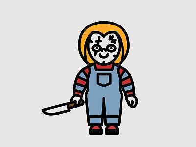 Horror Movie Characters - Chucky character chucky flat horror icon movie