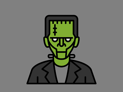 Horror Movie Characters - Frankenstein character flat frankenstein horror icon movie