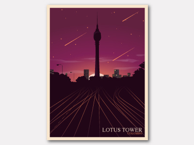 Lotus tower architecture debuts design graphic illustrations ladscape night shots sky