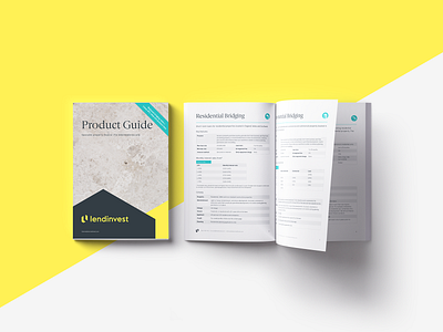 Product Guide booklet branding catalogue finance graphic design print