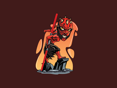 StarWars art art cartoon character dart maul illustration print starwars