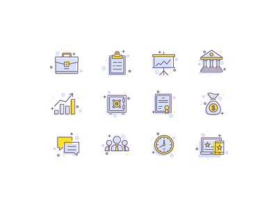 Finance icon set