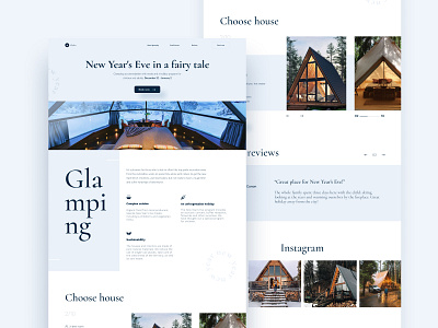 Glamping landing page design glamping landingpage ui design uiux