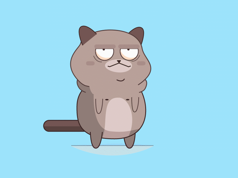 grumpy cat as a cartoon