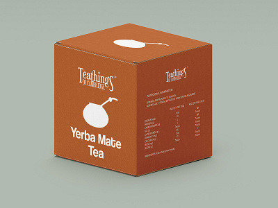 Minimalist Tea Box Design: Yerba Mate Tea box design branding branding design design graphic design graphic designer illustrator minimal branding minimalist minimalist design tea box