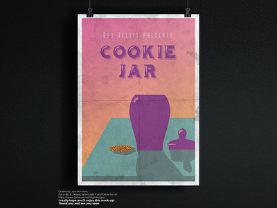 Cookie Jar - Red Velvet poster adobe illustrator cc illustration kpop poster poster art vector art vector artwork