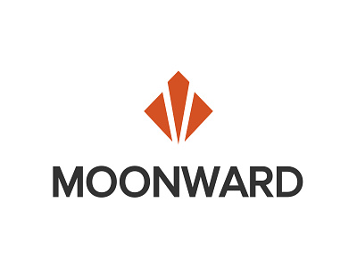 Moonward Logo geometric logo moonward simple