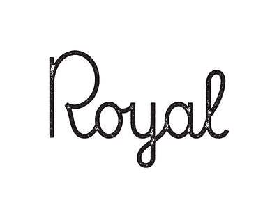 Royal lettering logo logotype texture typography