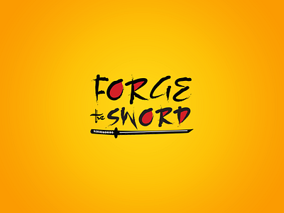 Forgethesword Logo branding illustration logo samurai sword