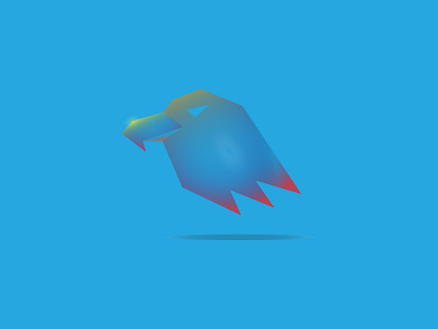 Colorful Glossy Eagle Head