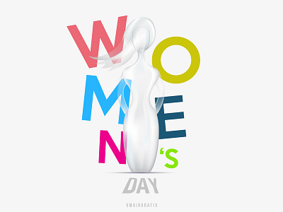 Womans Day Poster art day illustration poster umairgrafix vector womens