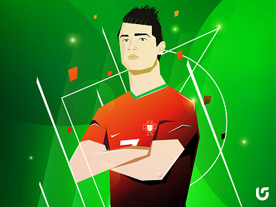 Cristiano Ronaldo Illustration Fifa2018 Style 2 character cristiano fifa football illustration portugal ronaldo vector worldcup