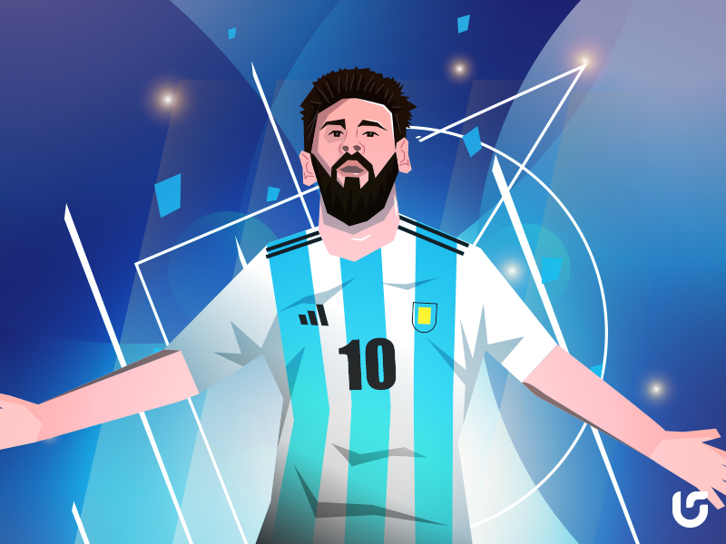 Messi Illustration Fifa2018 argentina character fifa football illustration messi vector worldcup