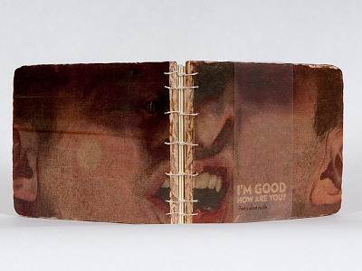 I'm Good, How Are You? acetate book binding photography poetry printmaking typography wood writing