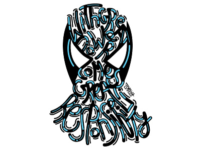 Spider-man design graphic illustration lettering portrait spiderman type typography vector