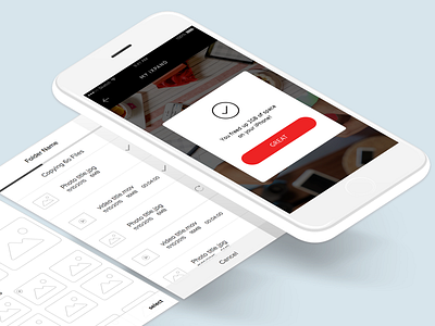 Sandisk iXpand ios ui design wireframes