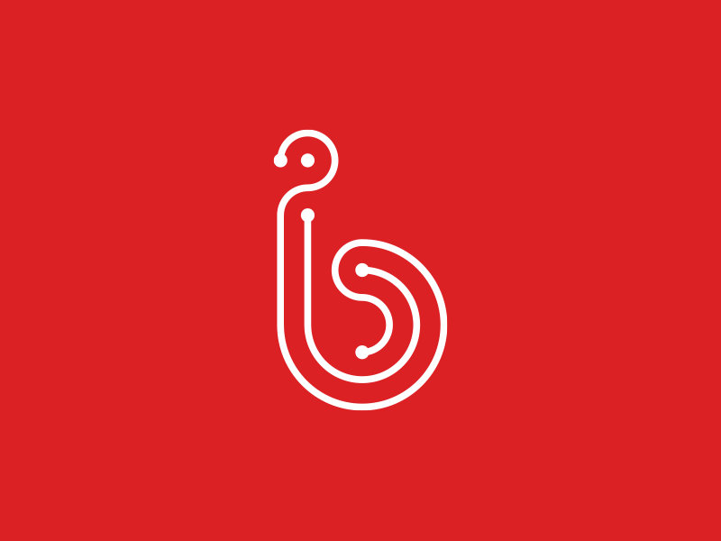 IB Club (Youth Development Center) brain brandup design ib club ib logo logo red tech up