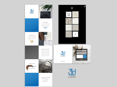 3d LUXE Micro WEBSITE branding design graphic design identity layout logo microsite modern web website