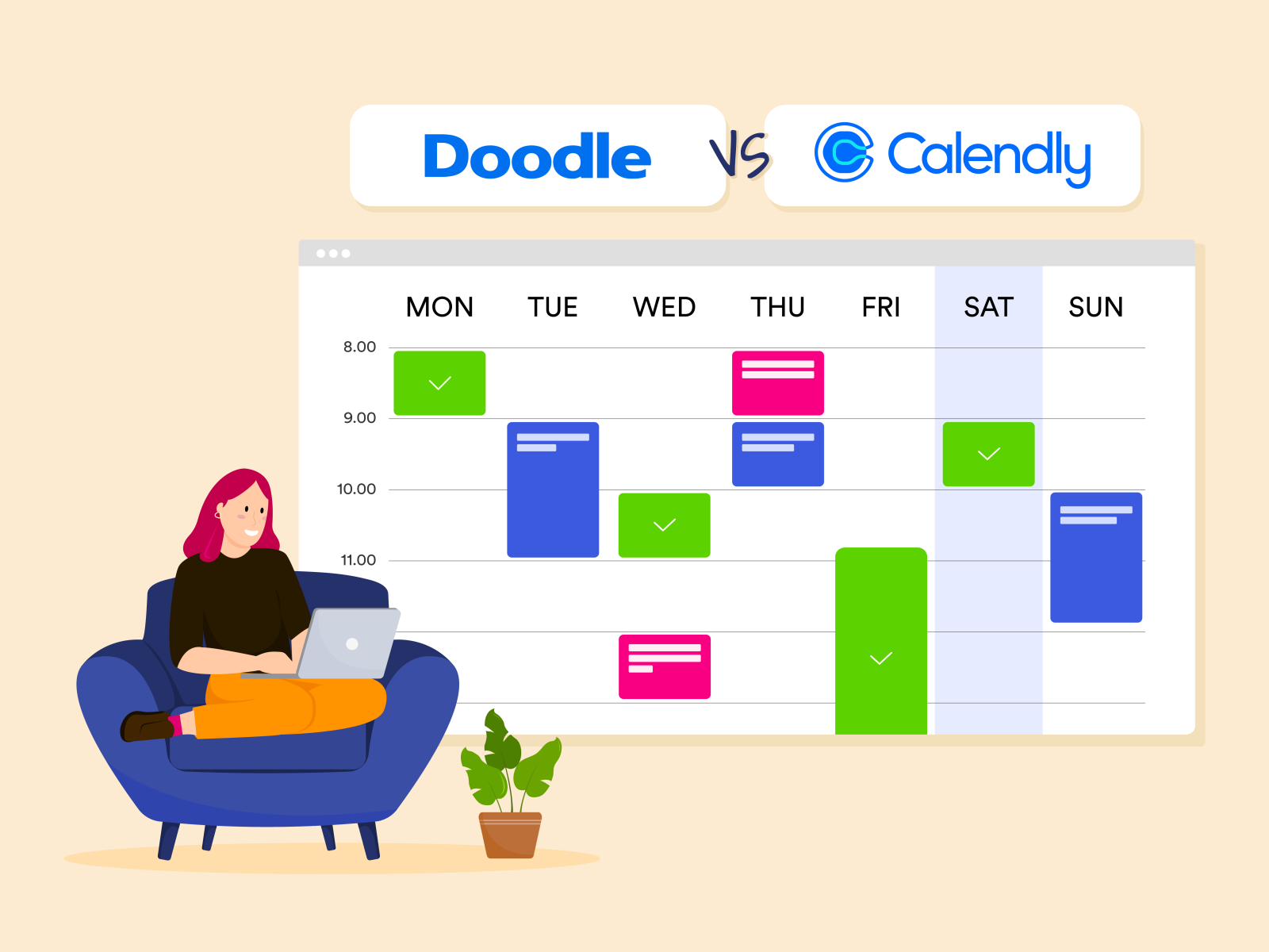 Doodle vs Calendly by Nurdide Önder on Dribbble