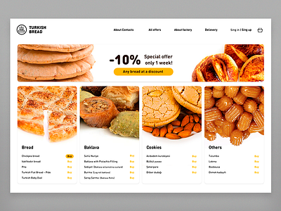 🍪 preview bakeries bread cards food onepage ui