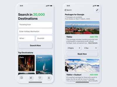 Holiday Traveling - Mobile App