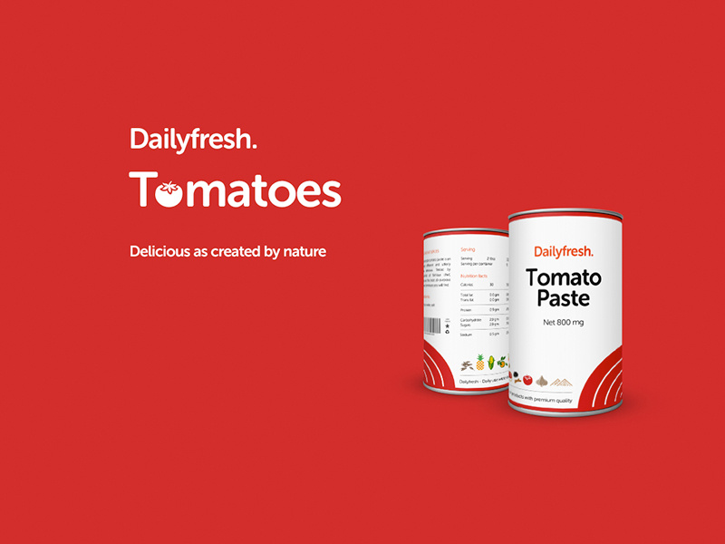 Tomato Paste Package by Osama Waqar on Dribbble