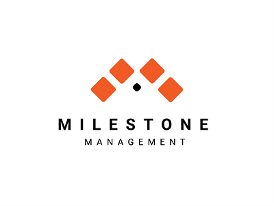 milestone management logo m milestone orange stone