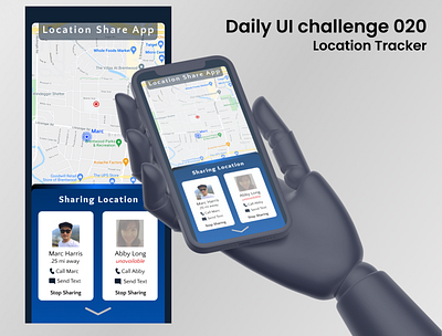 Daily UI 020 - Location Tracker 020 dailyui figma ui