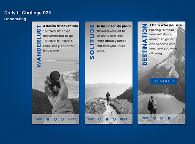 Daily UI 023 - Onboarding 023 dailyui figma hike onboarding ui