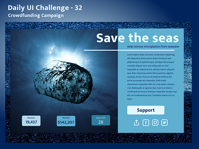 Daily UI 32 - Crowdfunding campaign