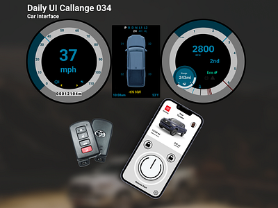 Daily UI 034 - Car Interface