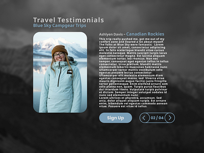 Daily UI 39 - Testimonials