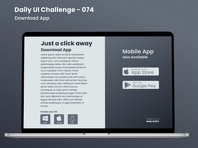 Daily UI 074 - Download App