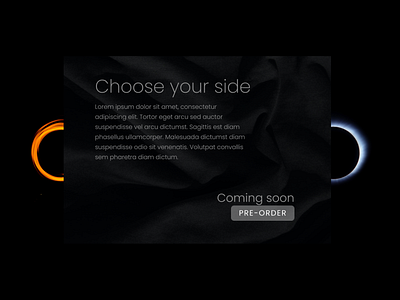 Daily UI 075 - Pre-Order 075 black branding coming soon dailyui design figma game preporder preview release ui
