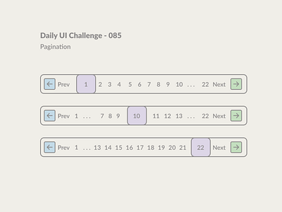 Daily UI - 085 085 dailyui figma pagination ui