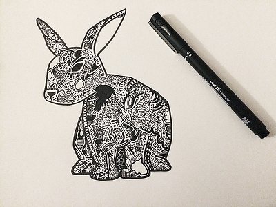 Rabbbit Sketch bunny illustration patterns rabbit sketch