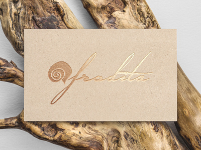 "Afrodita" Logo graphic design handmade jewelry logo logo design polymer clay