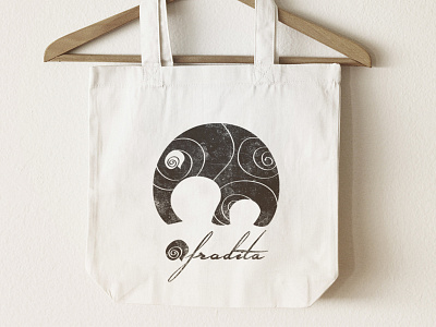 "Afrodita" Canvas Bag canvas bag elephant graphic design handmade jewelry logo logo design polymer clay spirale textile