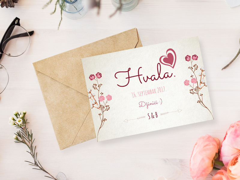 Wedding Thank You Card By Sonja Rodic On Dribbble