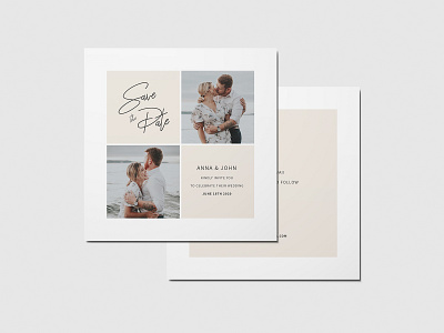 Minimal Pastel Save The Date couples graphic design greeting card love minimal minimalism minimalist pale pastel save the date savethedate script soft wedding wedding card