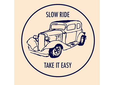 Take it easy car drawing illustration slowride