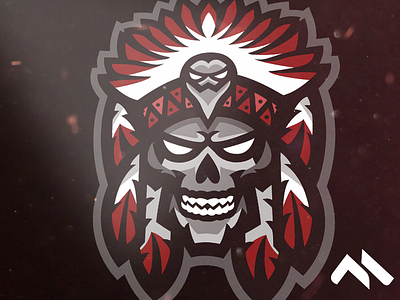 Tribe Chief Mascot Logo buylogo logo logomascot mascot mascotlogo skulllogo skullmascot