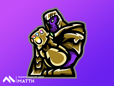 Thanos Mascot logo avengers fortnite fortniteavengers fortnitethanos icon logo logodesign thanos thanosskin