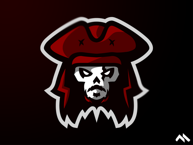 Captain Mascot logo by Matt H on Dribbble