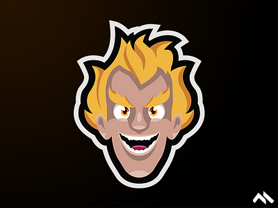 Junkrat Mascot Logo art artist artoftheday artwork brand branding buy buylogo design identity illustration junkrat logo logomascot mascot mascotlogo overwatch