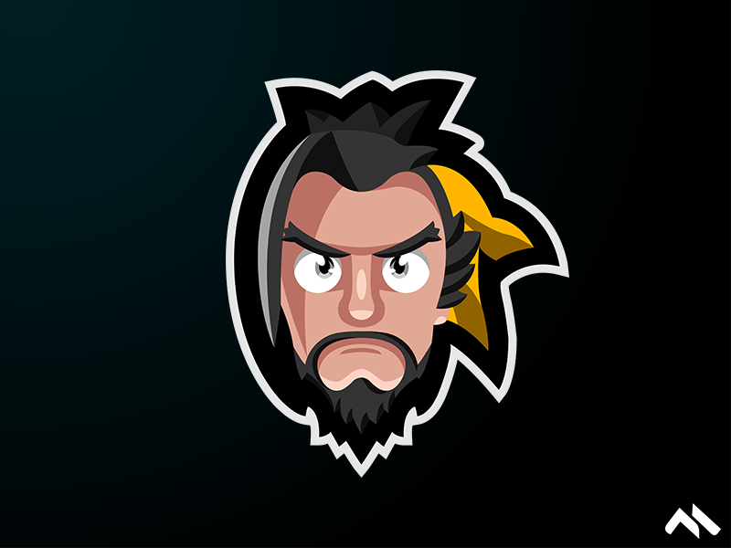 Hanzo Mascot logo by Matt H on Dribbble