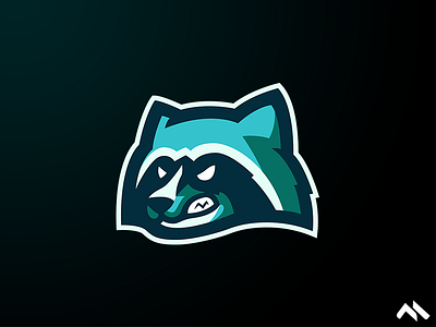 Raccoon Mascot logo