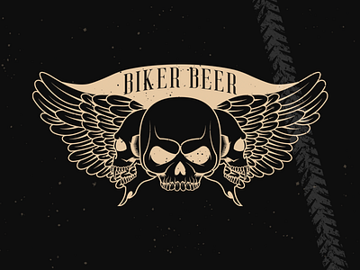 Biker Beer Label