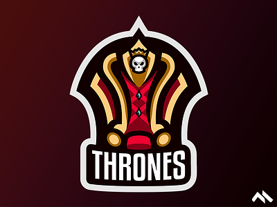 Thrones Mascot logo